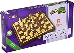 Wegiel Chess Royal 30 European Wooden Handmade International Set, 11.81 x 1.97-Inch